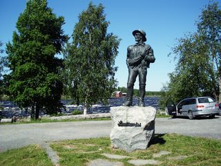 Kukkolankoski-mit Blick auf Schweden
